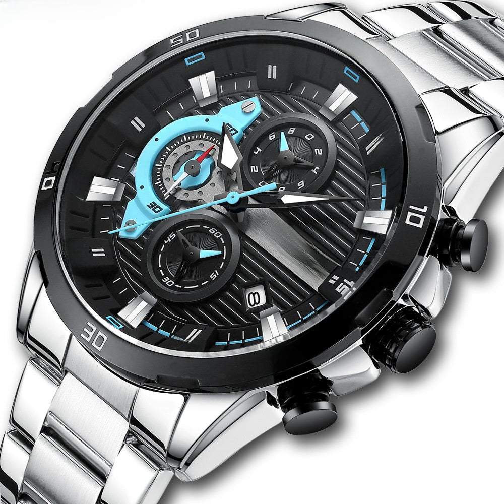 U.M | Curren Mens Business Quartz Watch Calendar Steel Band
