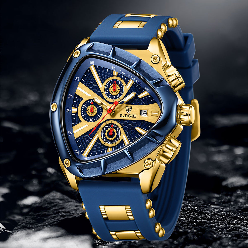 U.M | LIGE Polygonal Luminous Calendar Watch