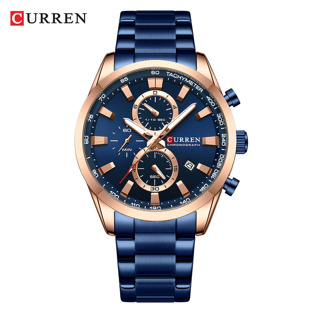 U.M | CURREN Men's Multifunctional Waterproof Calendar Watch