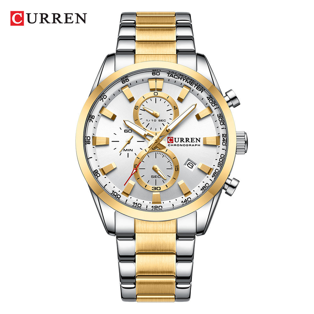 U.M | CURREN Men's Multifunctional Waterproof Calendar Watch
