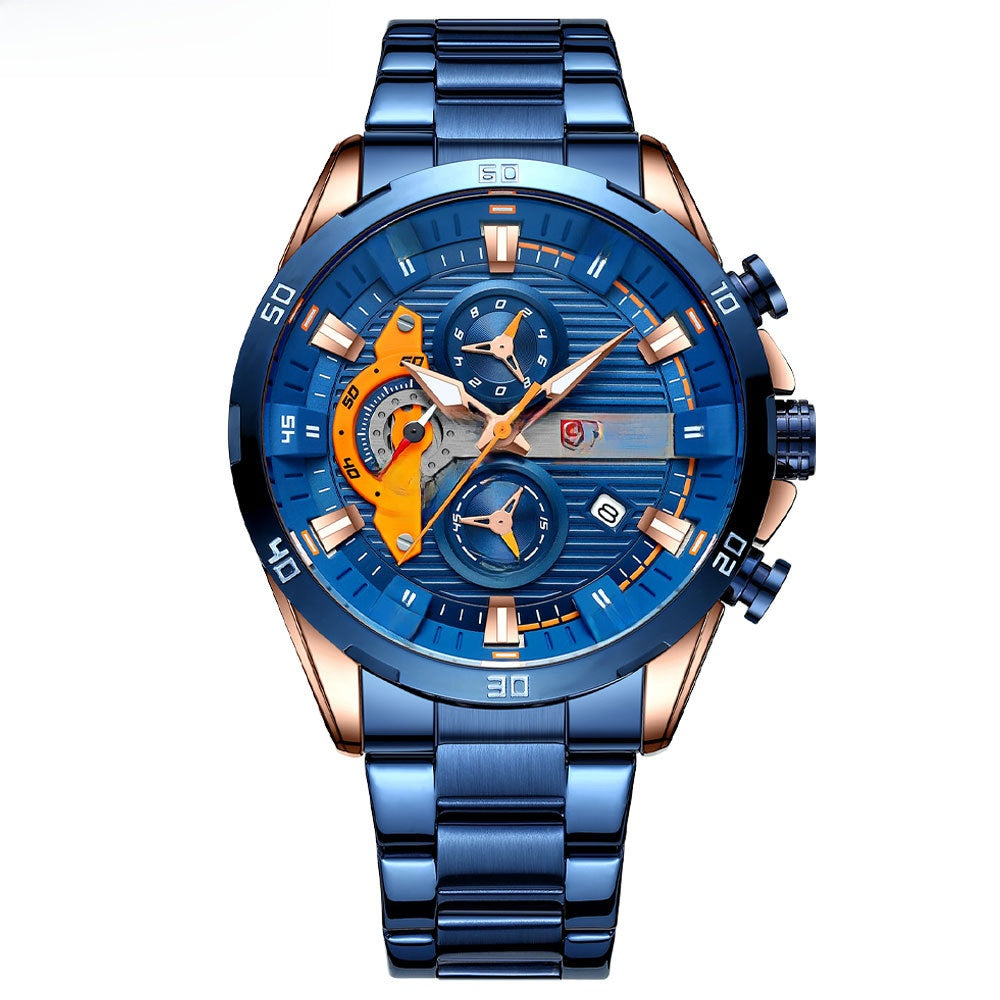 U.M | Curren Mens Business Quartz Watch Calendar Steel Band