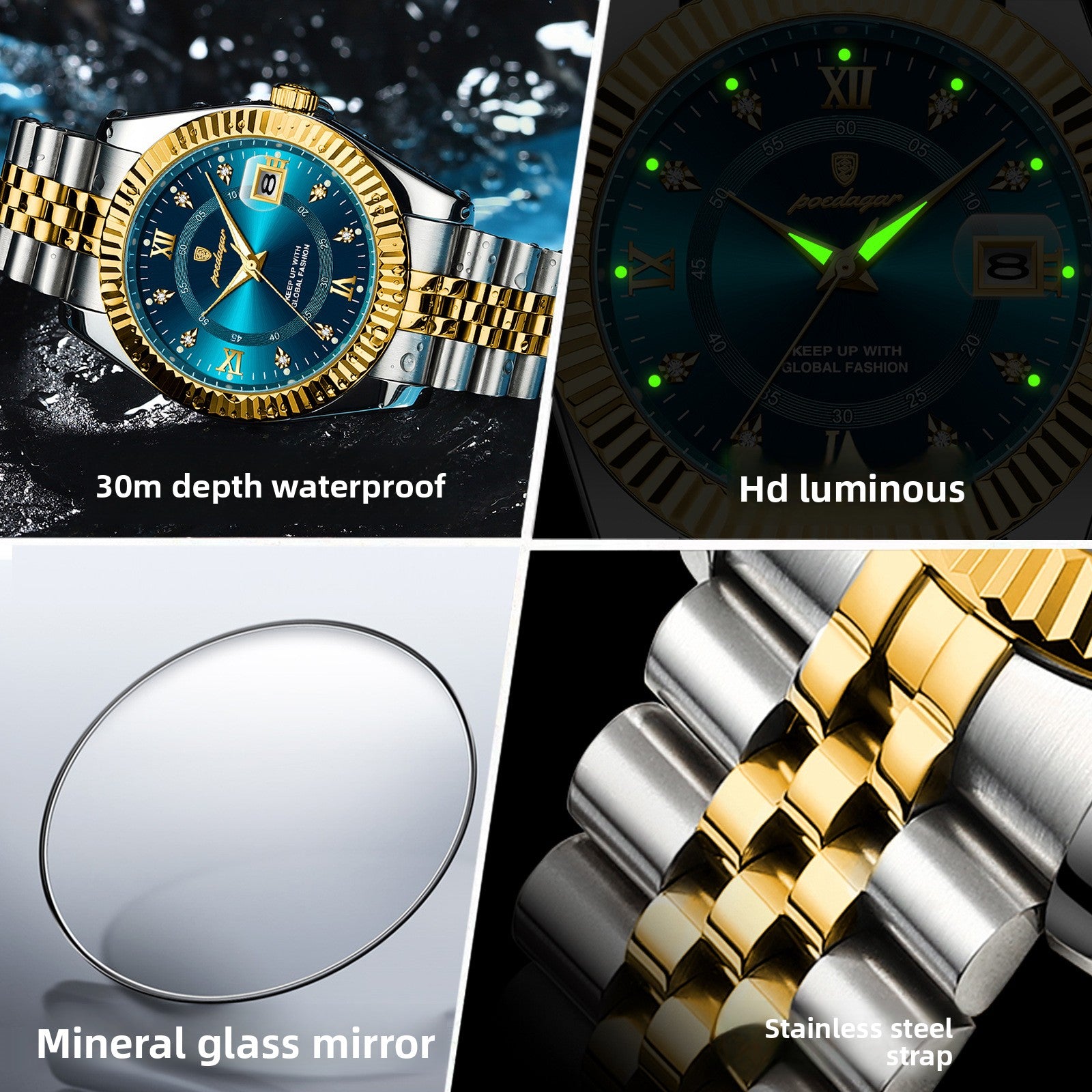 U.M | Swiss-Inspired Stainless Steel Men's Watch