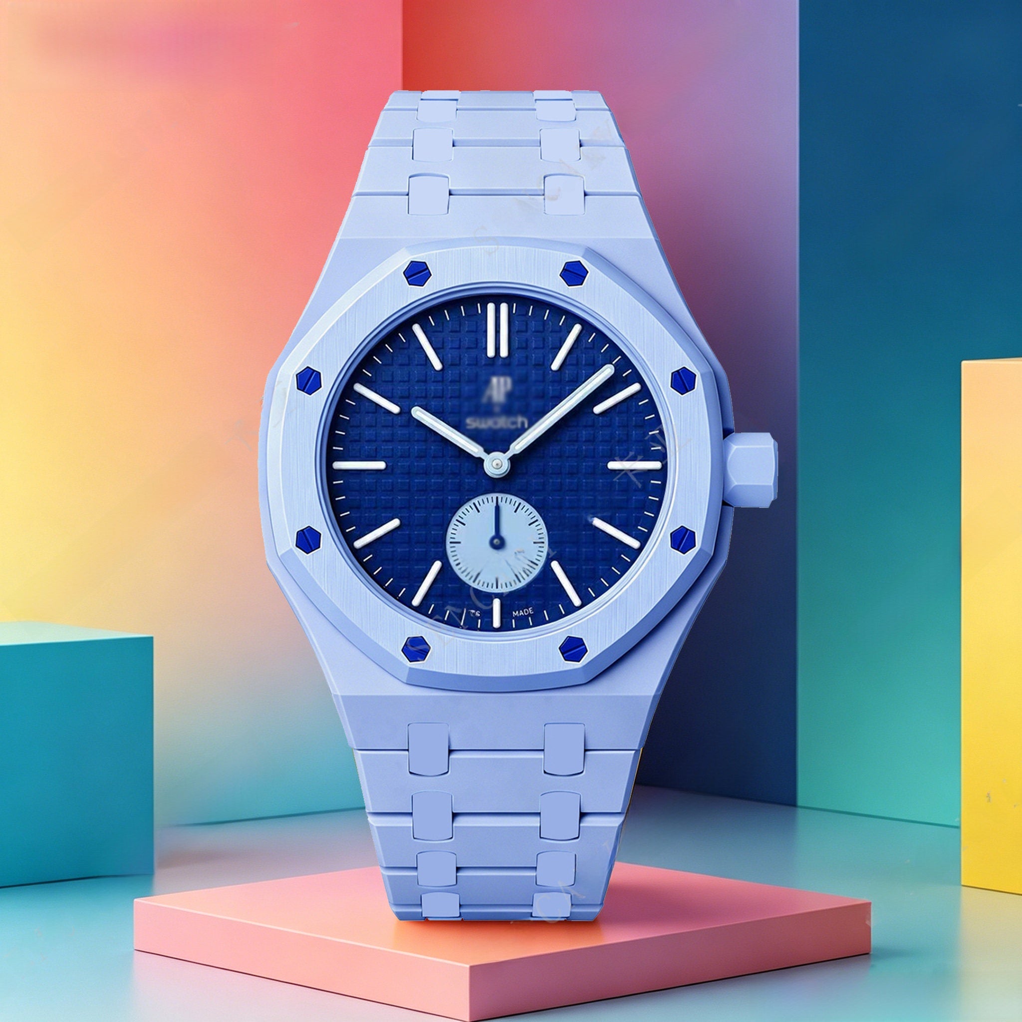 U.M | Modified AP Collaboration Swatch Watch Strap Bio-Ceramic