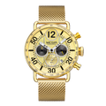 U.M | MEGIR Chronograph Watch with Stainless Steel Mesh Strap