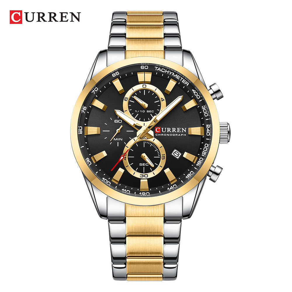 U.M | CURREN Men's Multifunctional Waterproof Calendar Watch