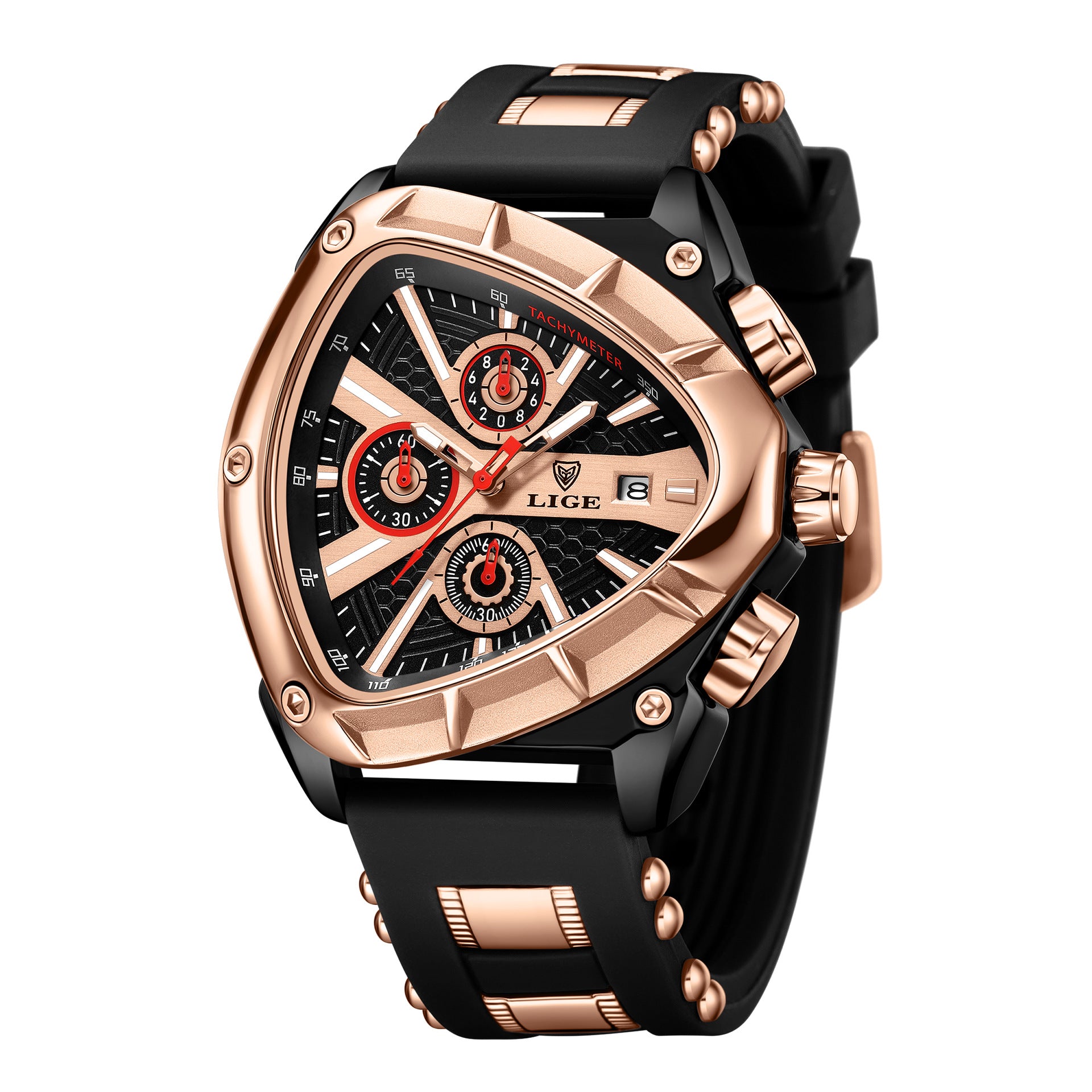 U.M | LIGE Polygonal Luminous Calendar Watch