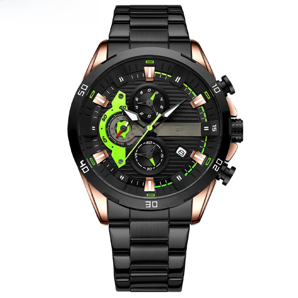 U.M | Curren Mens Business Quartz Watch Calendar Steel Band